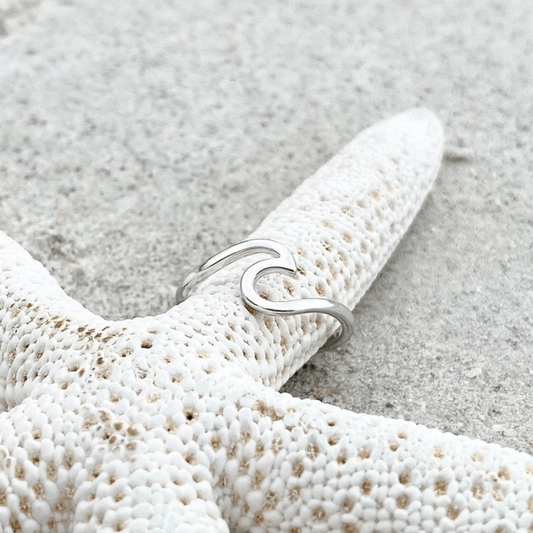 Silver Sea Wave Ring - A Timeless Symbol of Strength 3