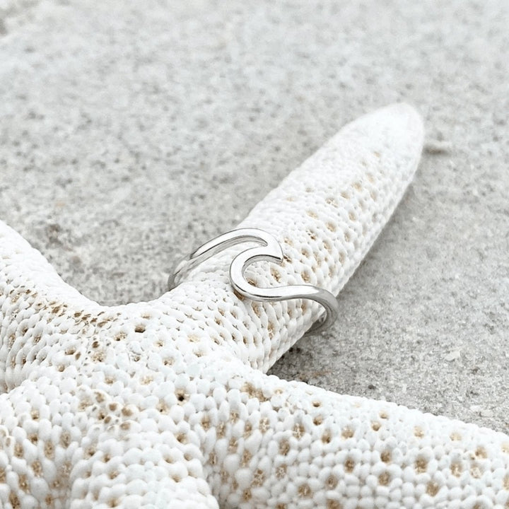 Silver Sea Wave Ring - A Timeless Symbol of Strength 3