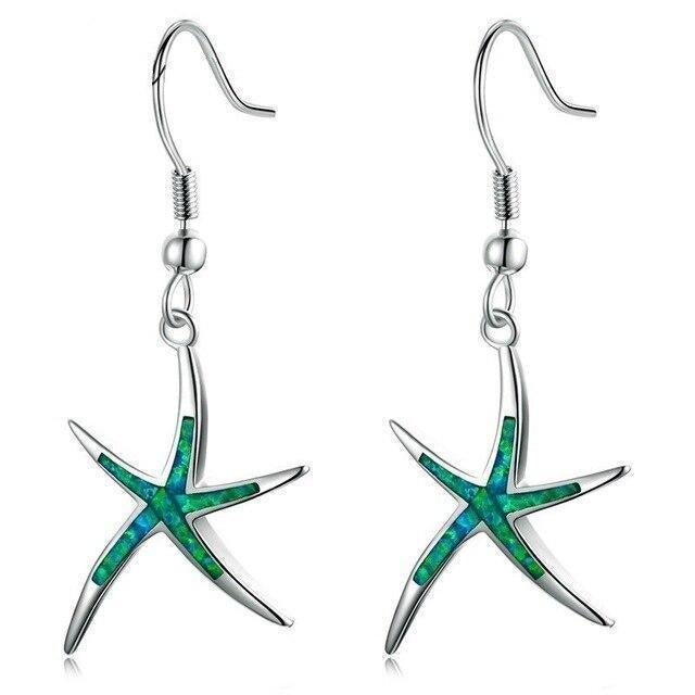 Starfish Opal and Silver Earrings for Everyday Elegance 2