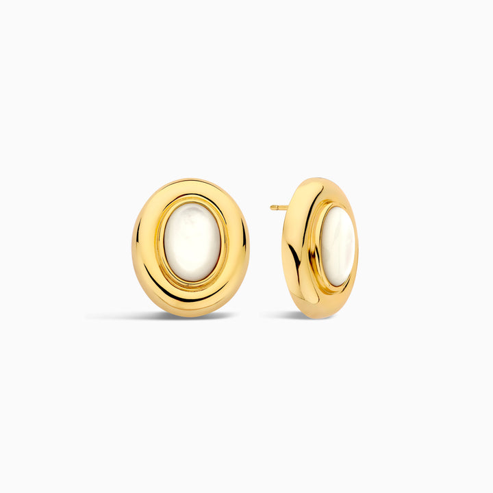 Giselle Pearl Earrings Silver
