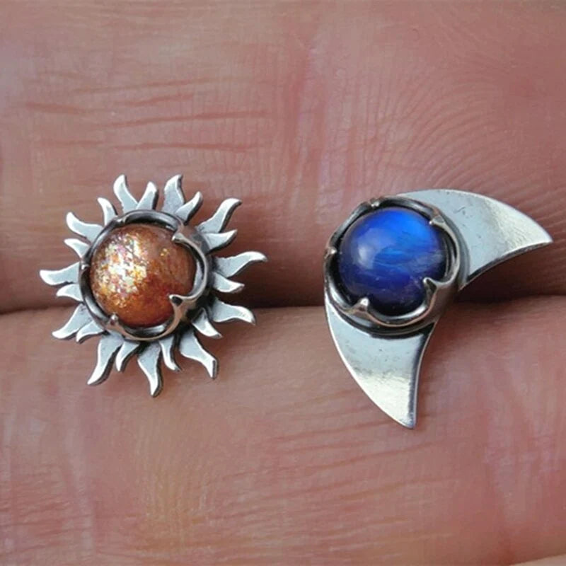 Sun Moon Earrings for Women - Handcrafted Lightweight Elegance for Every Occasion 1