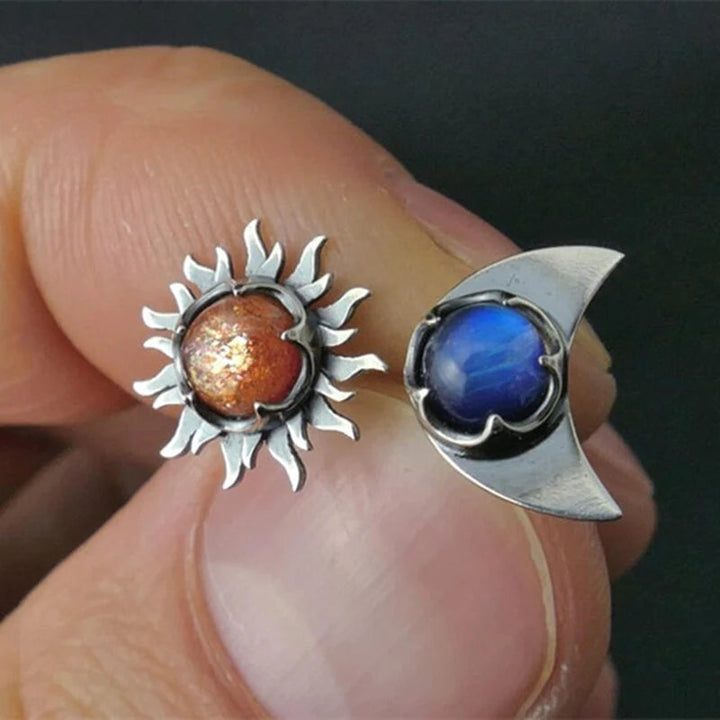 Sun Moon Earrings for Women - Handcrafted Lightweight Elegance for Every Occasion 2
