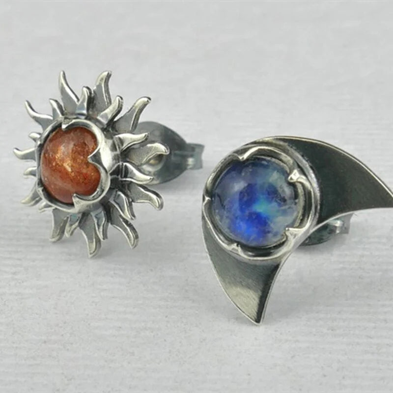 Sun Moon Earrings for Women - Handcrafted Lightweight Elegance for Every Occasion 3