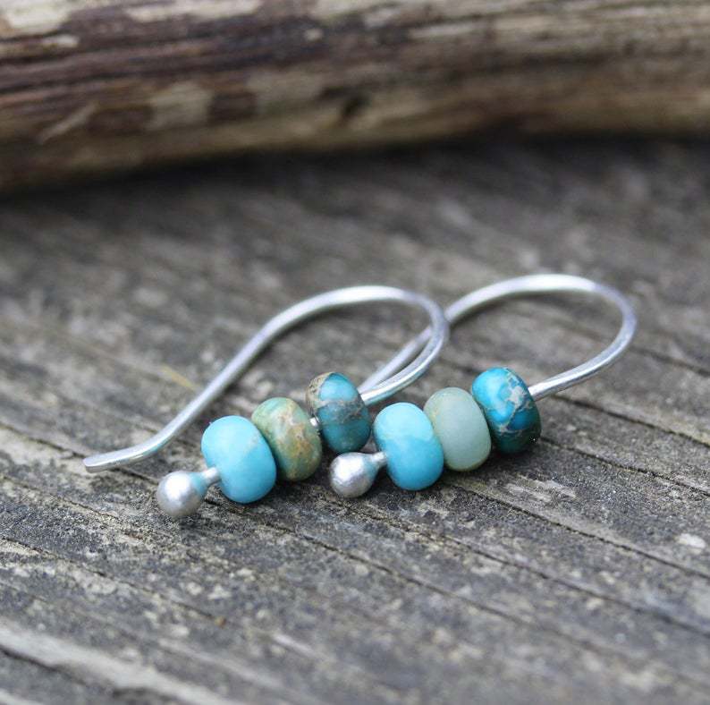 Turquoise Beaded Earrings for Effortless Elegance 1