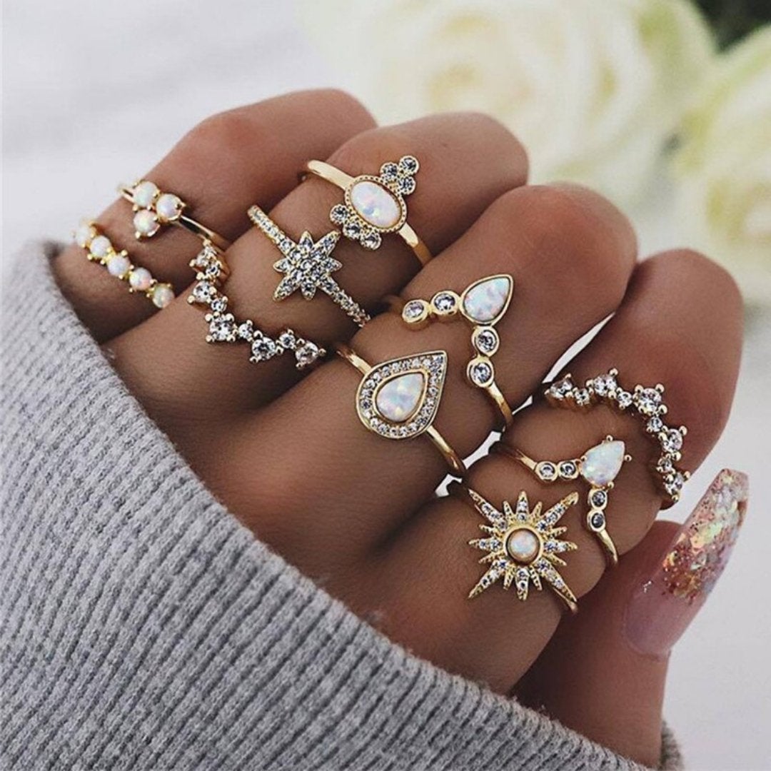 Unique Pack of 8 to 12 Handmade Silver Rings for Personalized Style 0