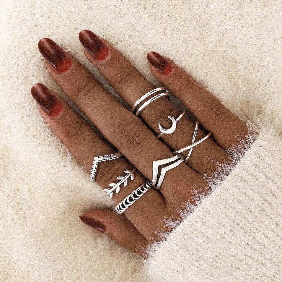 Unique Pack of 8 to 12 Handmade Silver Rings for Personalized Style 11