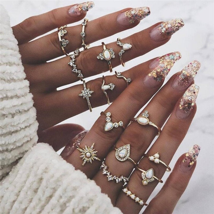 Unique Pack of 8 to 12 Handmade Silver Rings for Personalized Style 17