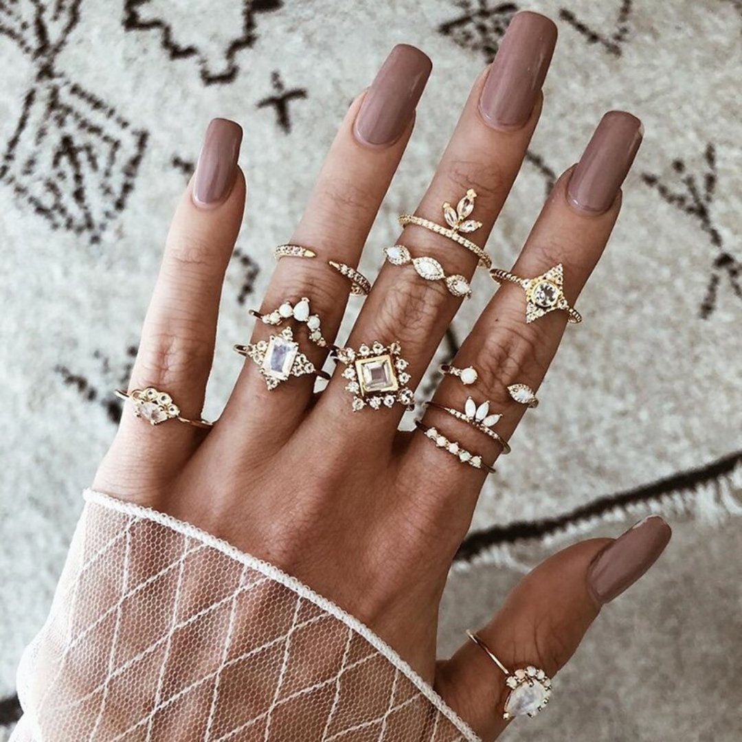 Unique Pack of 8 to 12 Handmade Silver Rings for Personalized Style 20