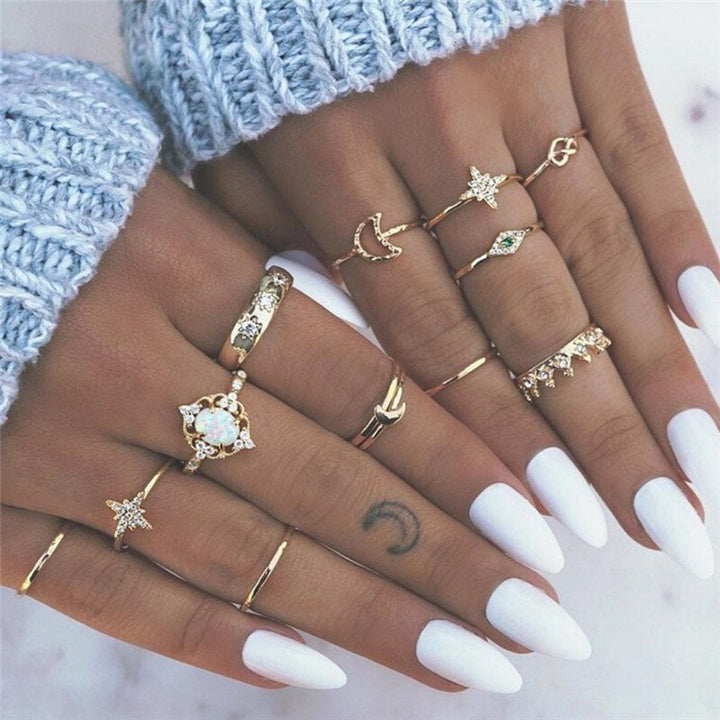 Unique Pack of 8 to 12 Handmade Silver Rings for Personalized Style 3