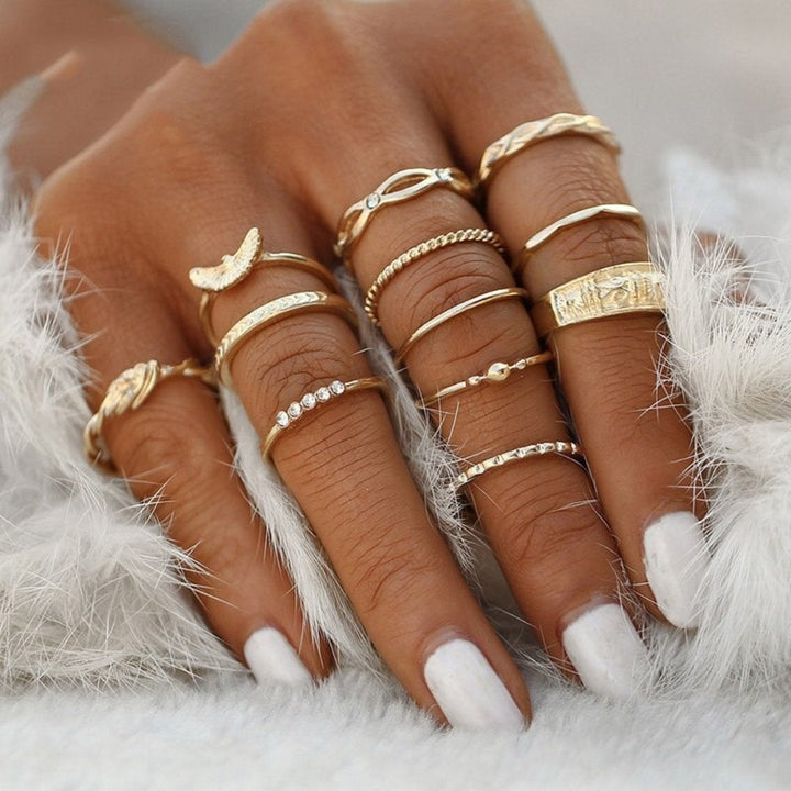 Unique Pack of 8 to 12 Handmade Silver Rings for Personalized Style 6