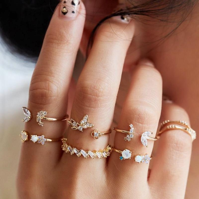 Unique Pack of 8 to 12 Handmade Silver Rings for Personalized Style 8