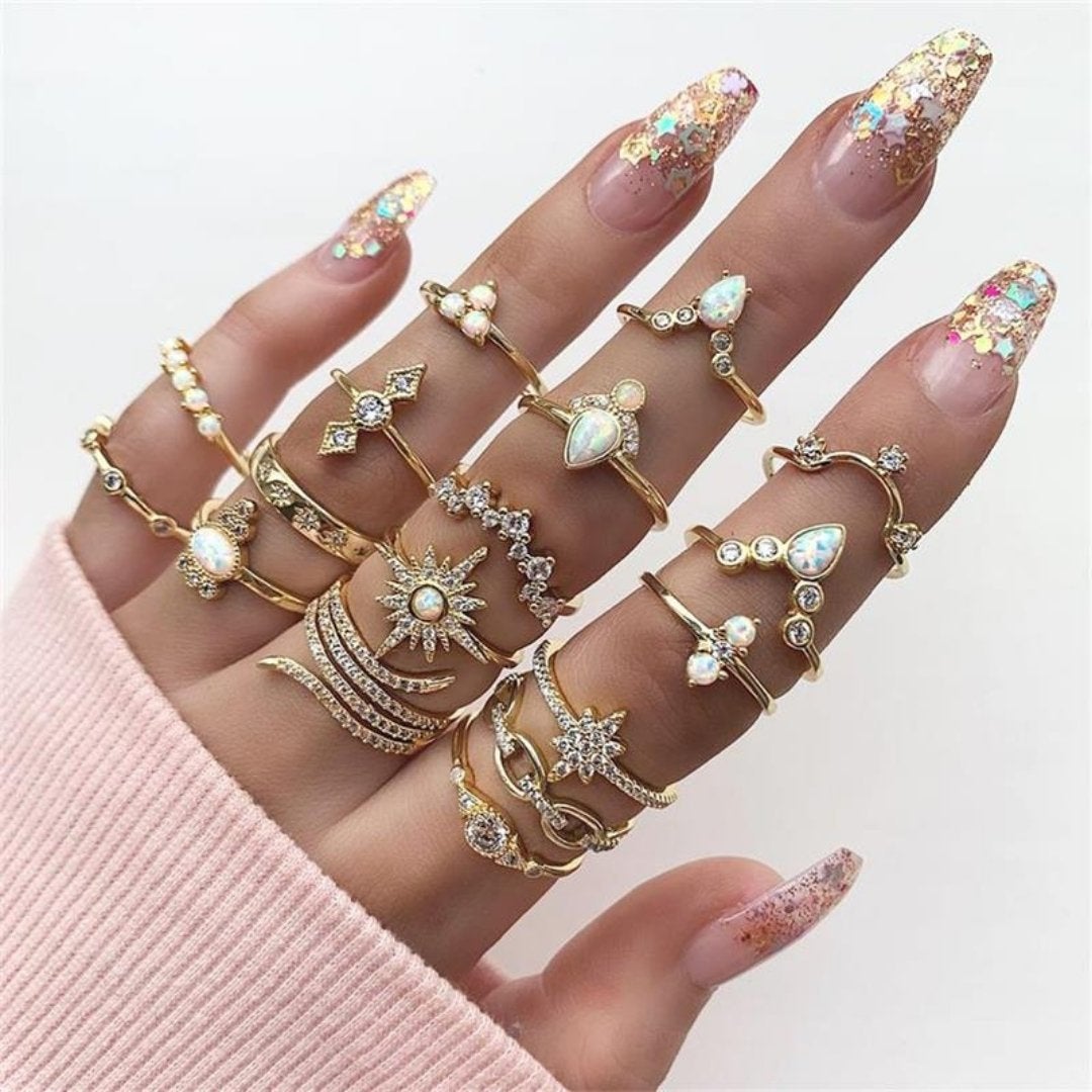 Unique Pack of 8 to 12 Handmade Silver Rings for Personalized Style 9