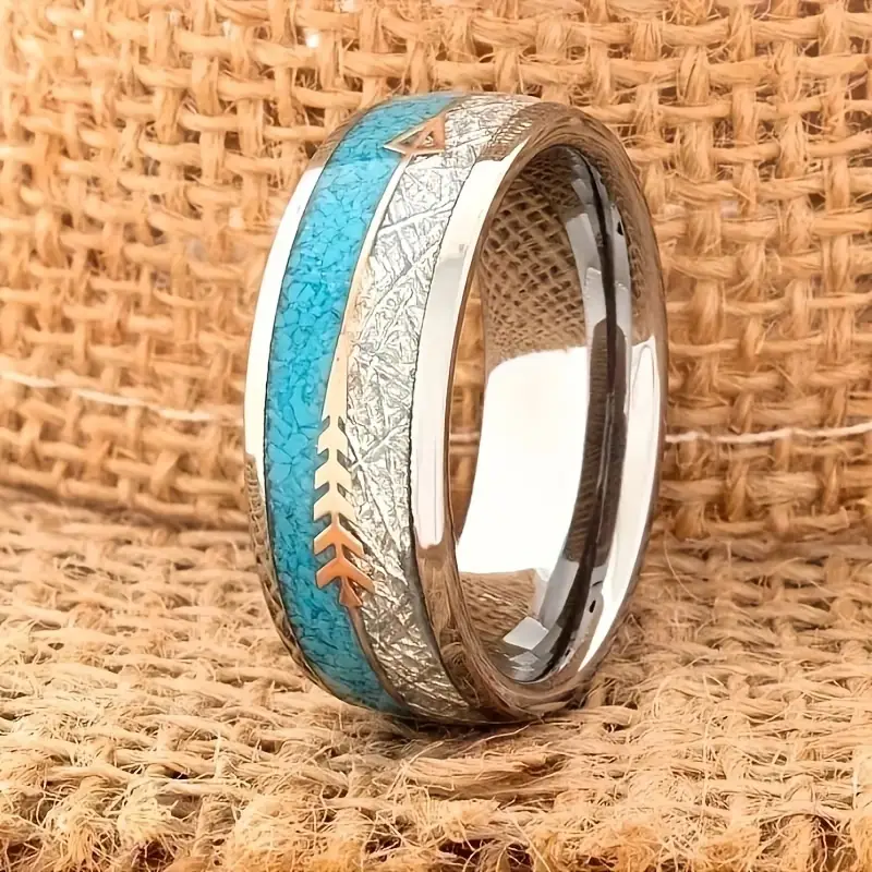 Vintage Enamel Silver Ring - Timeless Elegance 0