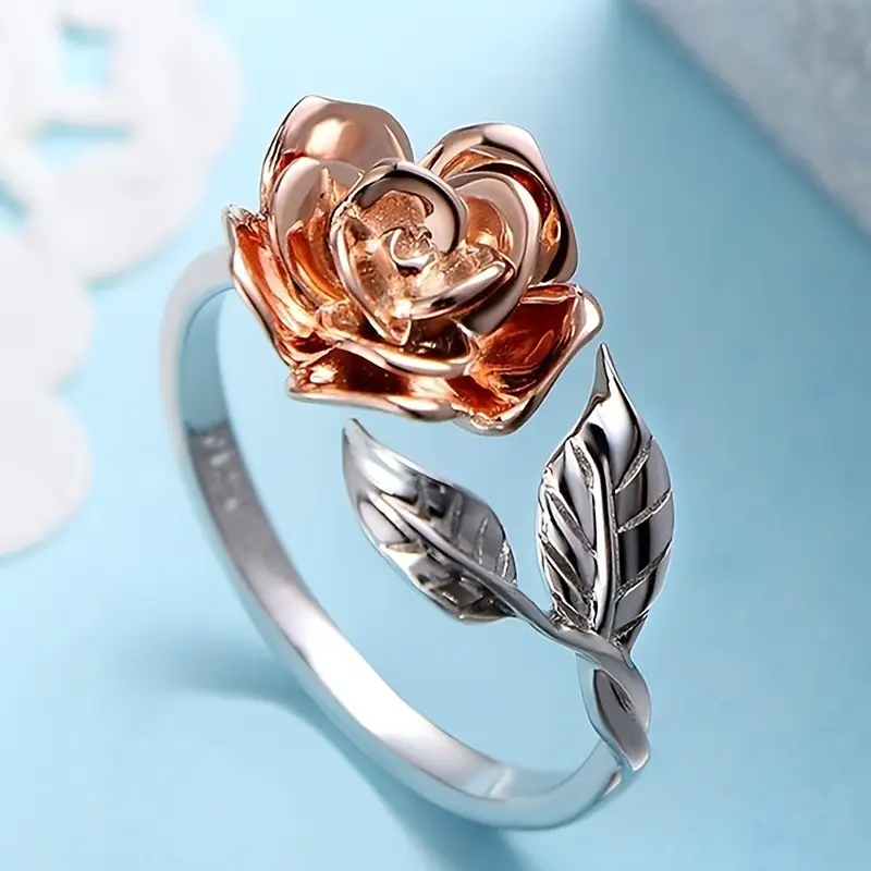 Vintage Flower Silver Ring 0