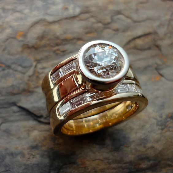 Vintage Layered Glass Ring 0