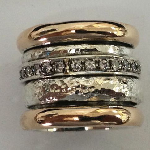 Vintage Layered Thick Gold Ring - Handcrafted Statement Jewelry 0
