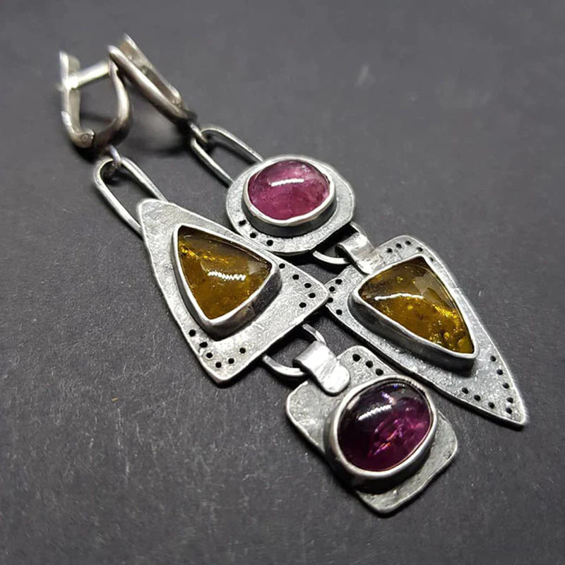 Vintage Triangular Geometric Earrings for Effortless Elegance 1