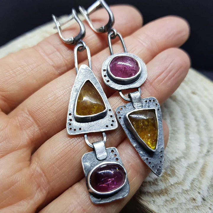 Vintage Triangular Geometric Earrings for Effortless Elegance 2