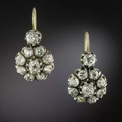Vintage Zirconia Mandala Earrings 0