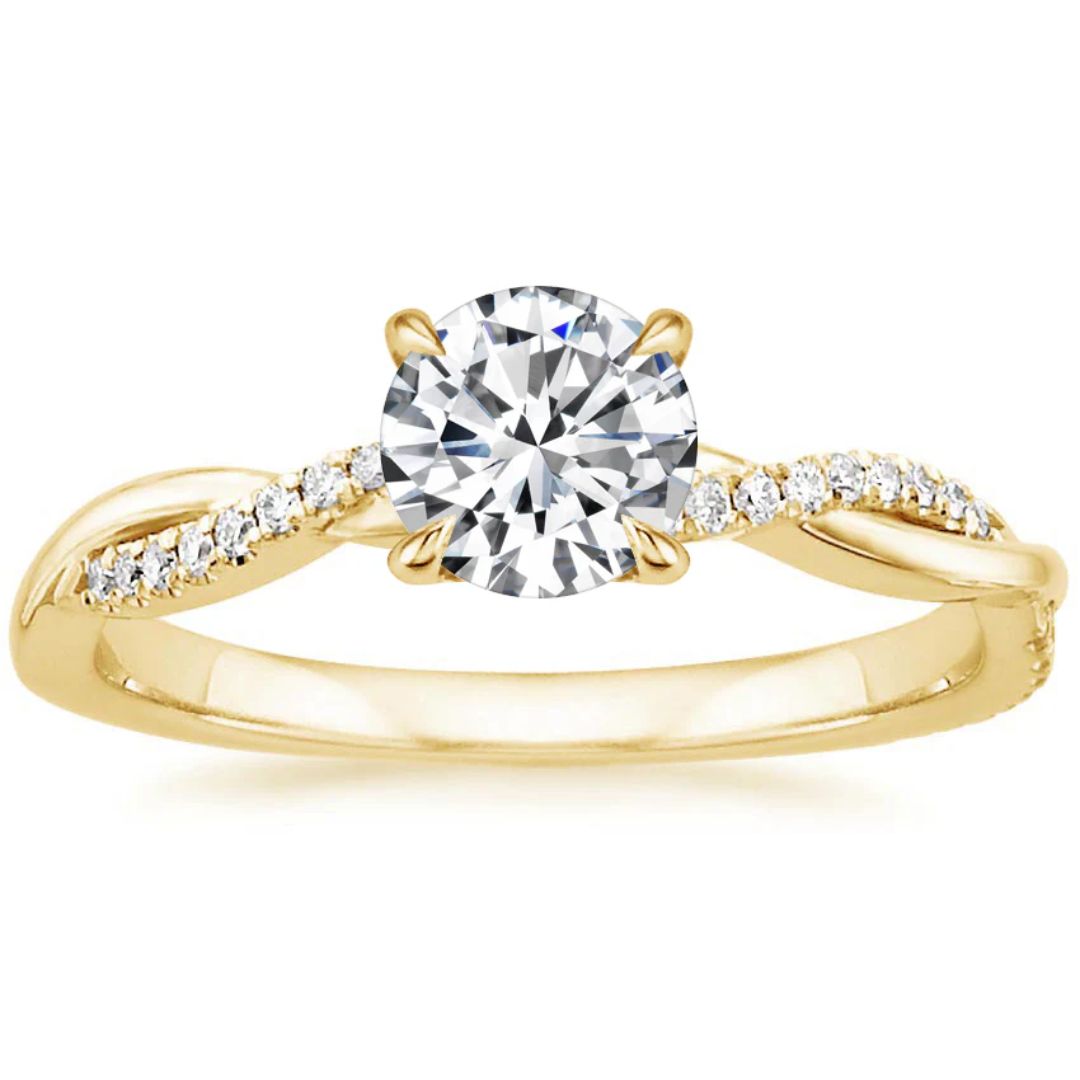Zirconia Golden Elegant Ring - Handcrafted Jewelry for Everyday Wear 0