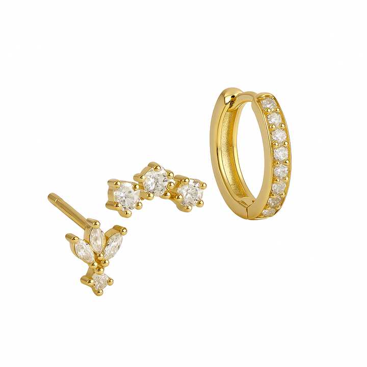 Trio Mila Essentials Earrings Gold