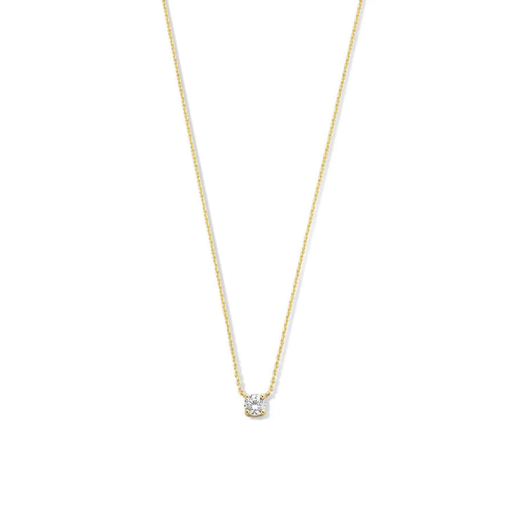 Cléa Moissanite Stone Necklace Gold