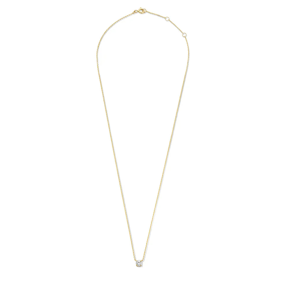 Cléa Moissanite Stone Necklace Gold