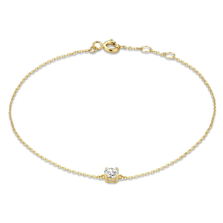Cléa Moissanite Stone Bracelet Gold