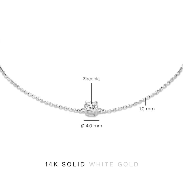 Cléa Moissanite Stone Bracelet Silver