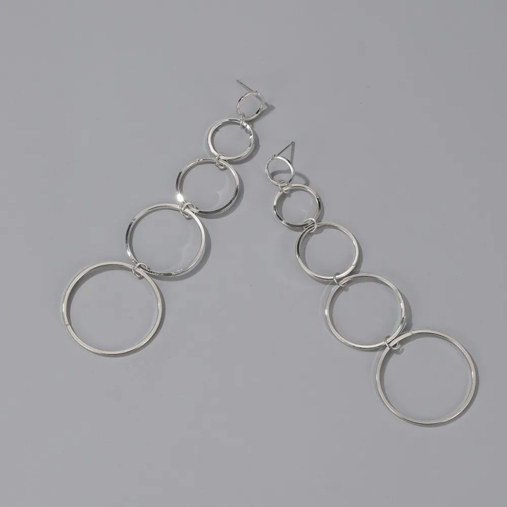 Vintage Dangling Hoop Earrings