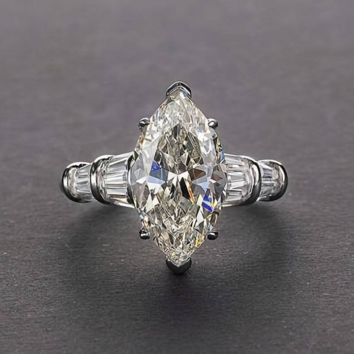 Vintage Bright Drop Ring