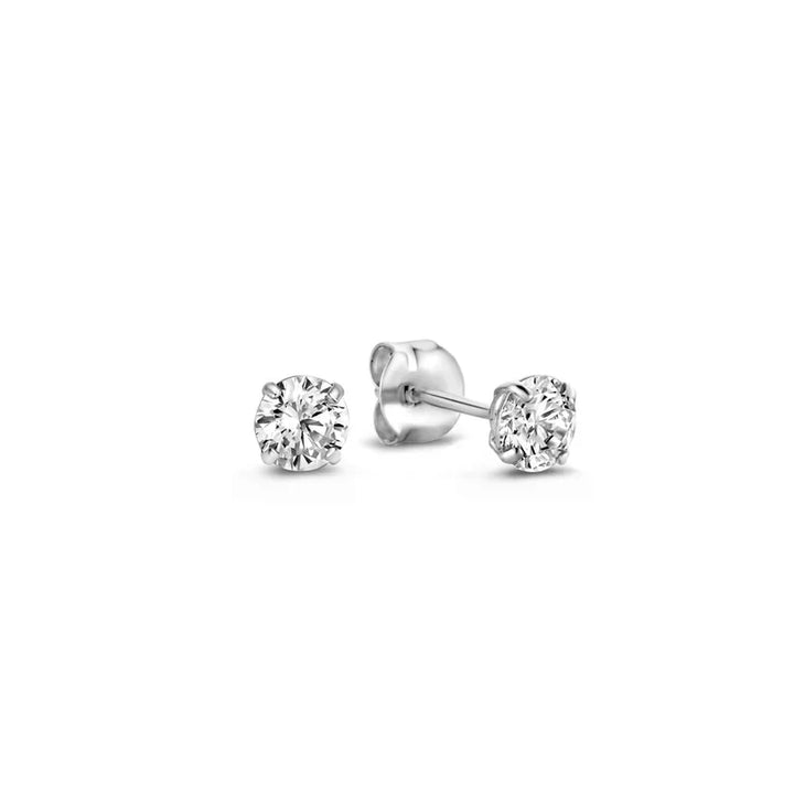 Dara Brillane Stone Earrings Set Silver