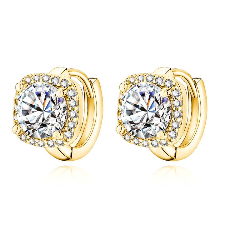 Nadine square earrings Silver